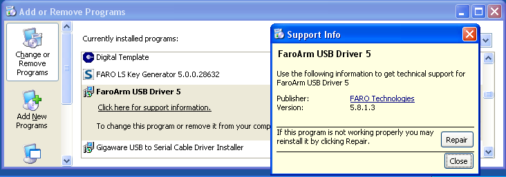 XP Control Panel Driver Version Number