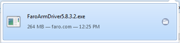 Arquivo FaroArm Driver Install.exe
