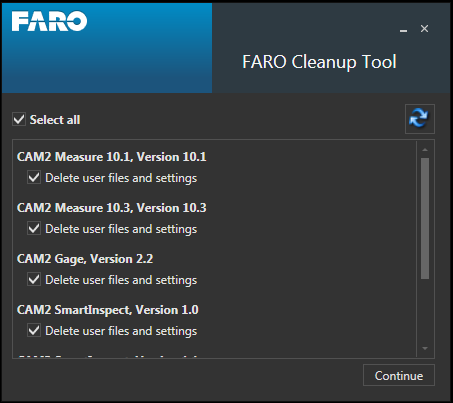 FARO Cleanup Tool