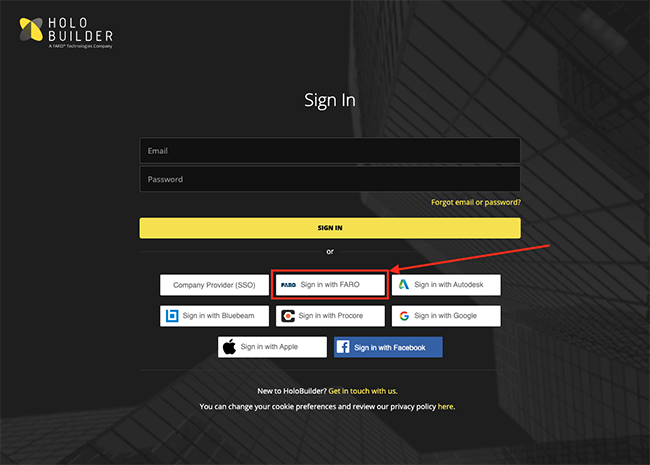 HoloBuilder Sphere Integration-Sign in with FARO.png