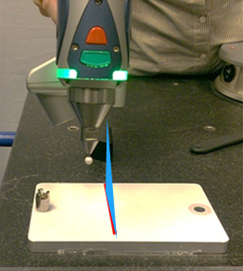 Feixe do laser do LLP orientado de forma perpendicular à peça